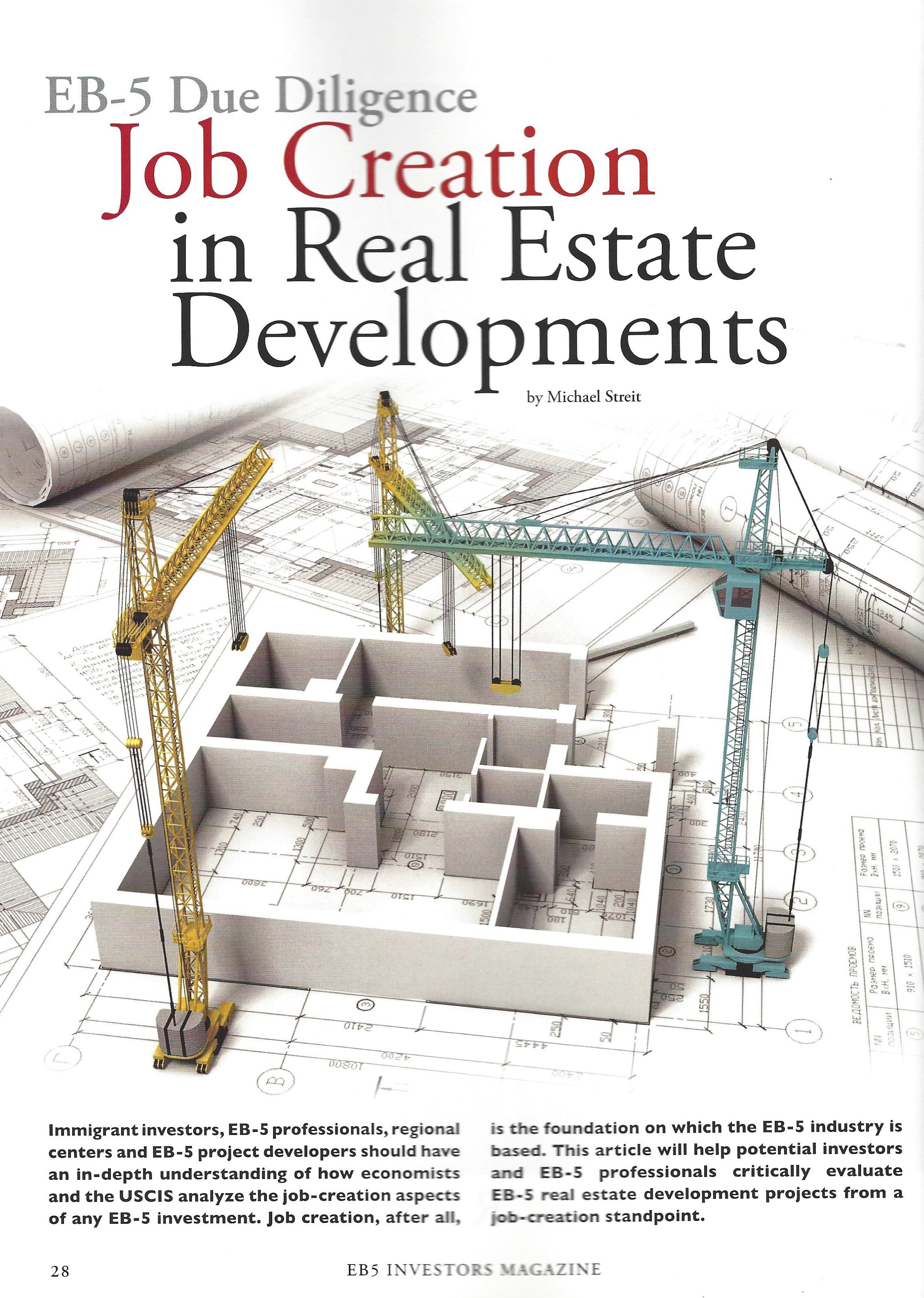 EB-5 Due Diligence Job Creation in Real Estate Developments